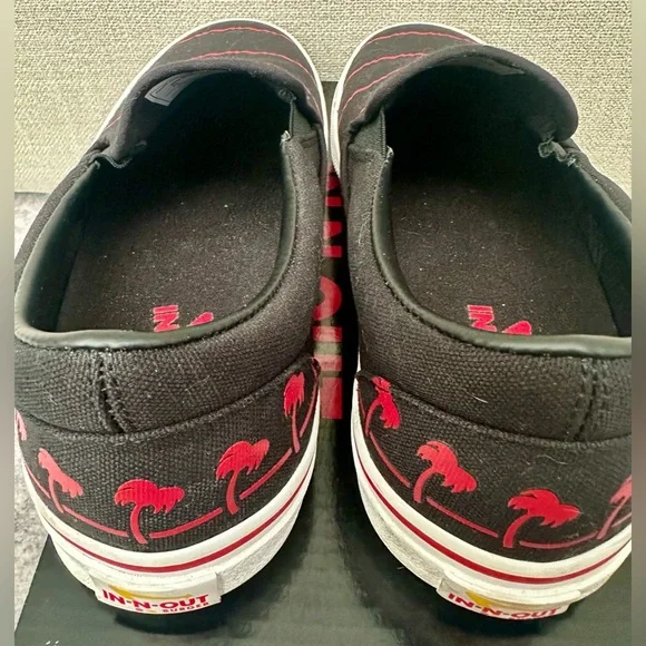 AUTHENTIC In-N-Out Drink Cup Slip-on Shoes in BLACK - Women’s 9.5 / Men’s 8 - Picture 12 of 12